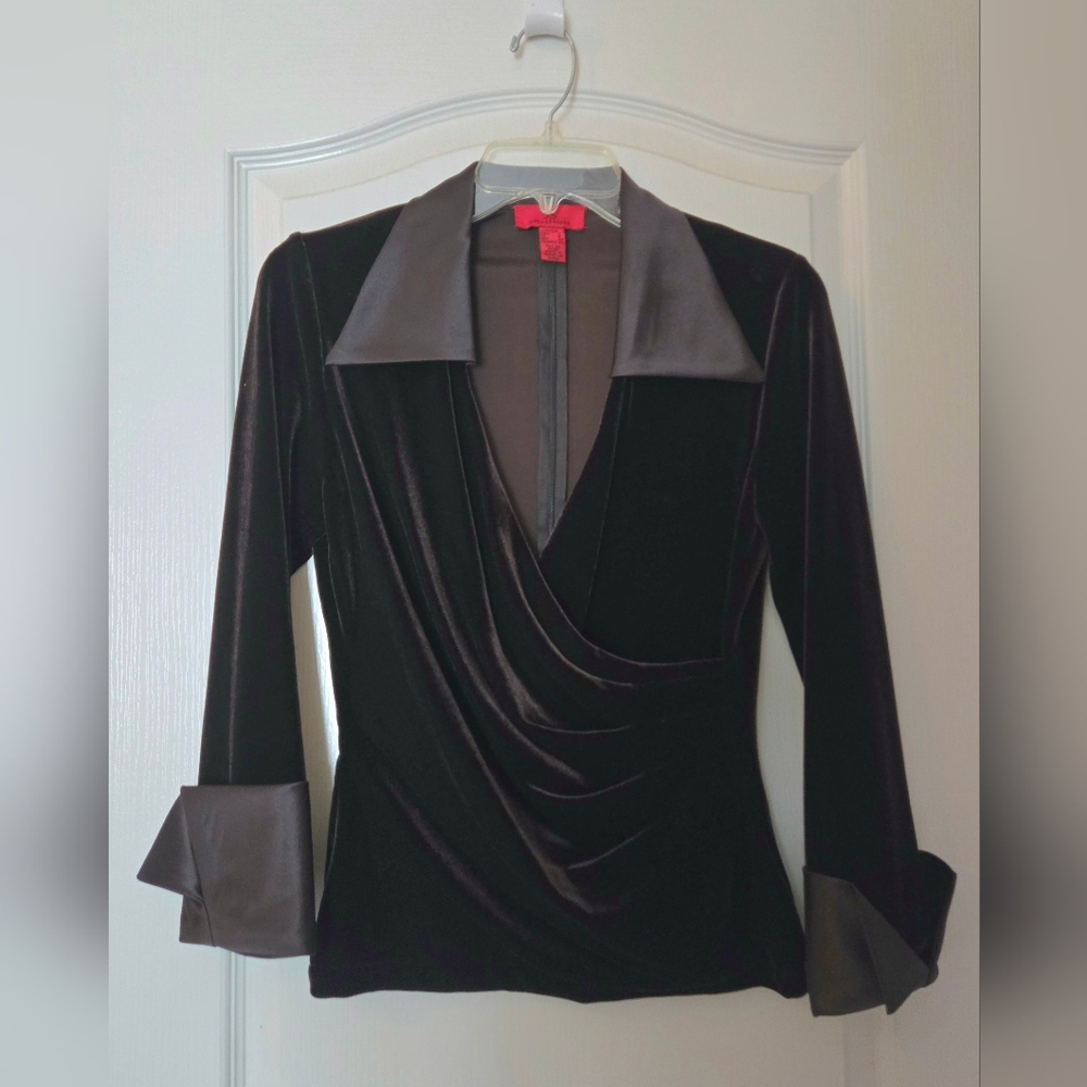 Js Collection Velvet Chocolate Jacket And Coldwat… - image 4